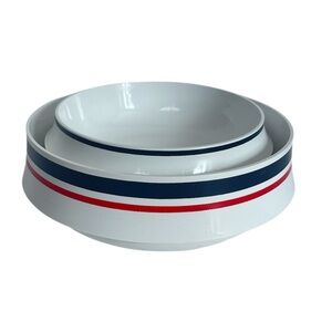 70’s Italian Guzzini Pagoda Paolo Tilche Space Age Serving Bowl Salad Acrylic